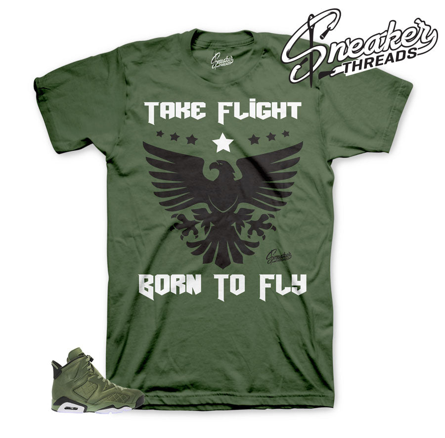 Retro 6 Flight Jacket Born To Fly Shirt