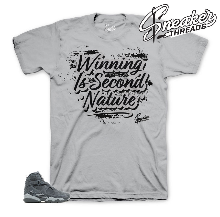 Retro 8 Cool Grey Second Nature Shirt