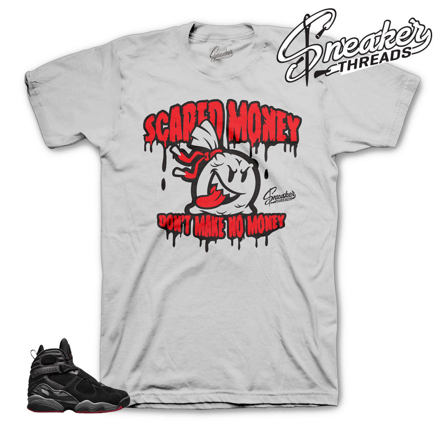 Retro 8 Cement Scared Money Shirt