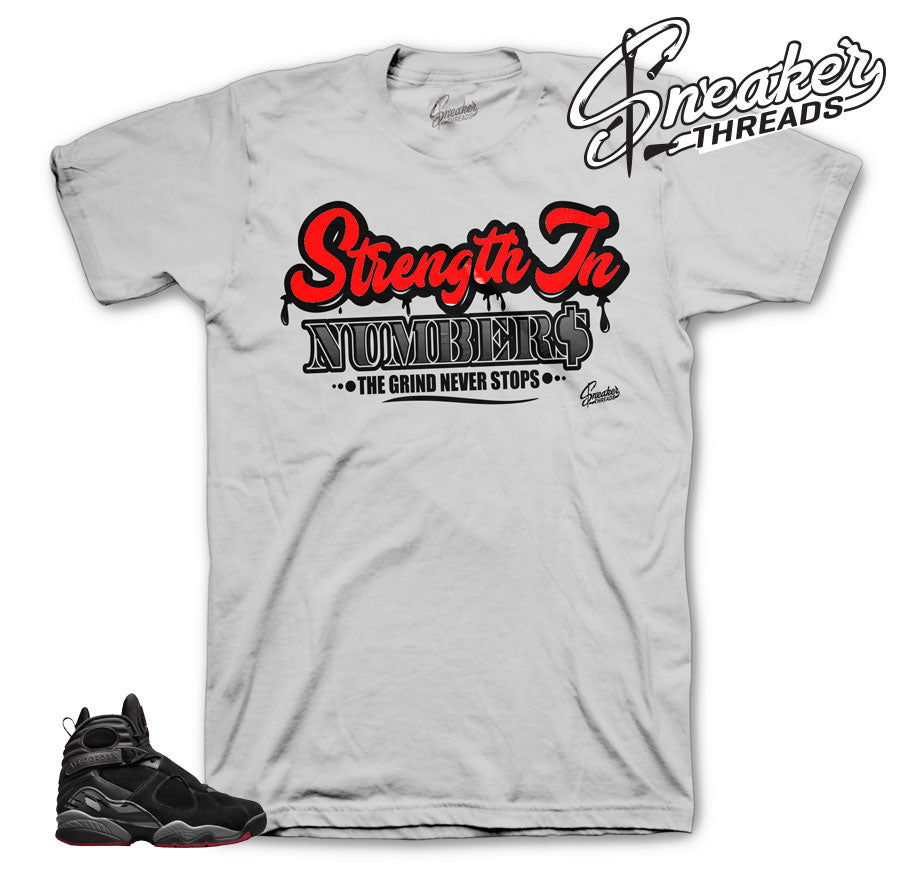 Retro 8 Cement Strength In Numbers Shirt