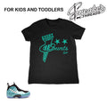 Kids Foamposite Island Green Every Penny Shirt