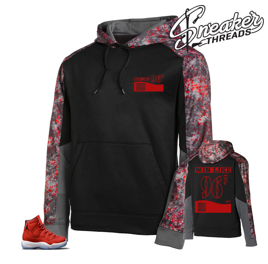 Retro 11 Win Like 96 Shoe Box Splatter Hoody