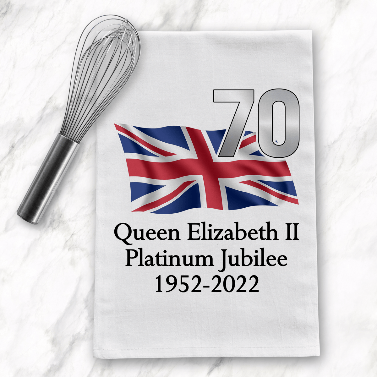 Queen's Platinum Jubilee Cotton Tea Towel