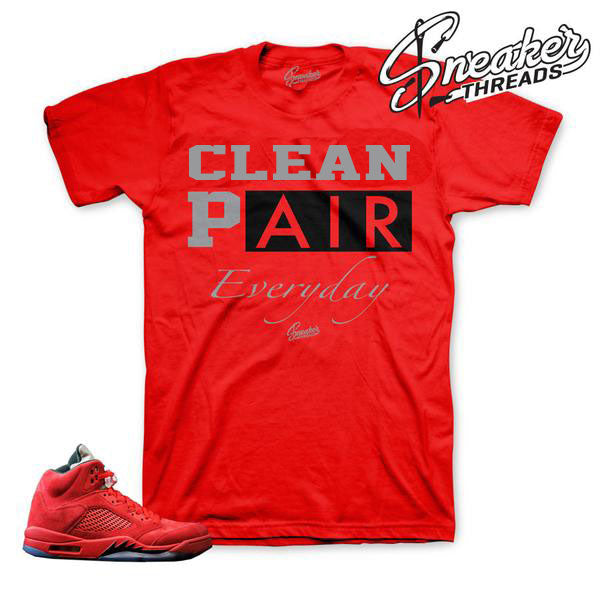 Retro 5 Red Suede Everyday Shirt