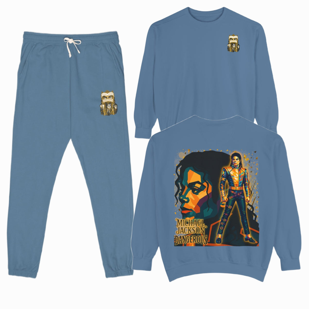 2pc MJ Legacy 'Dangerous' Sweatsuit Set product image 1