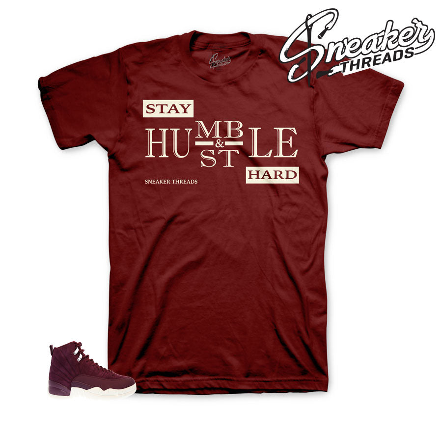 Retro 12 Bordeaux Humble Shirt