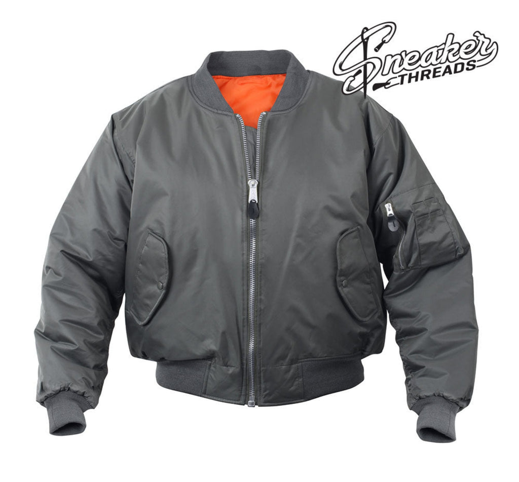 MA-1 Grey Flight Bomber Jacket product image 1
