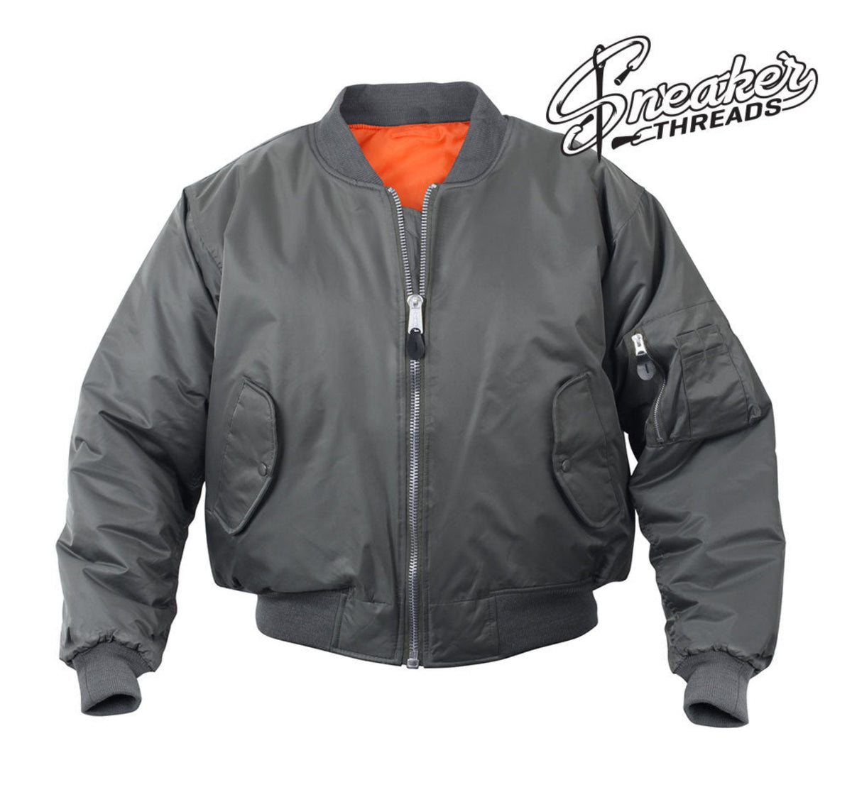 MA-1 Grey Flight Bomber Jacket product image 1
