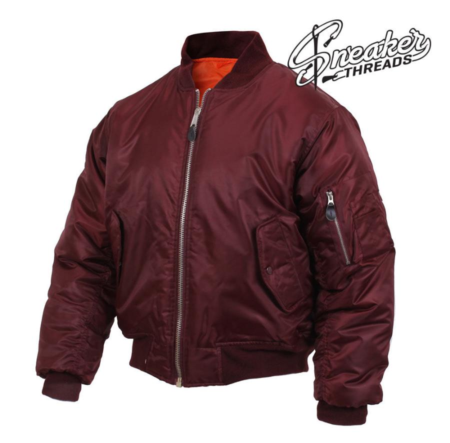 MA-1 Maroon Flight Bomber Jacket product image 1