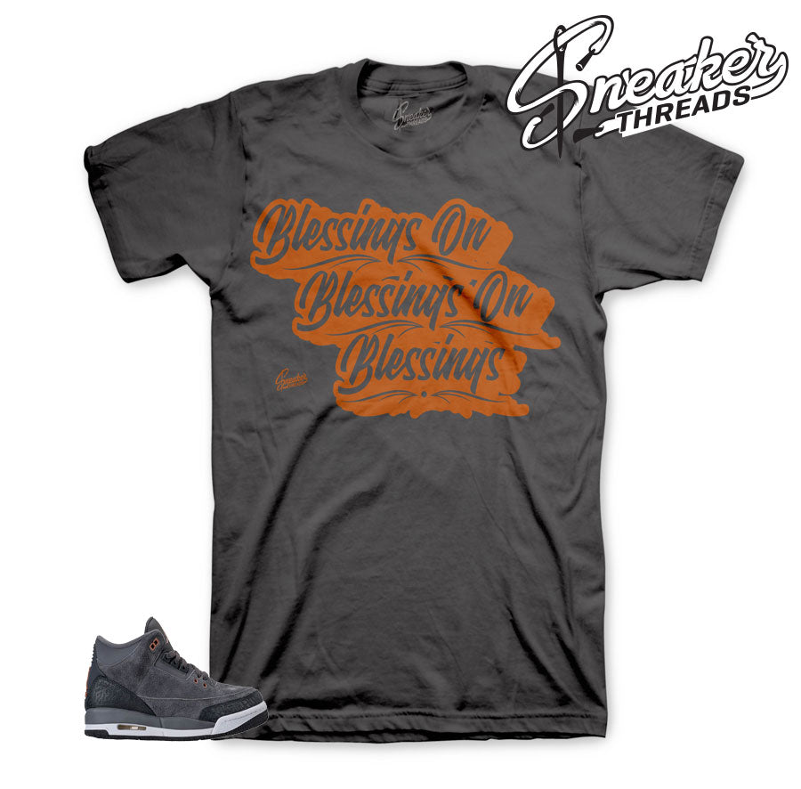 Retro 3 Anthracite Blessings Shirt