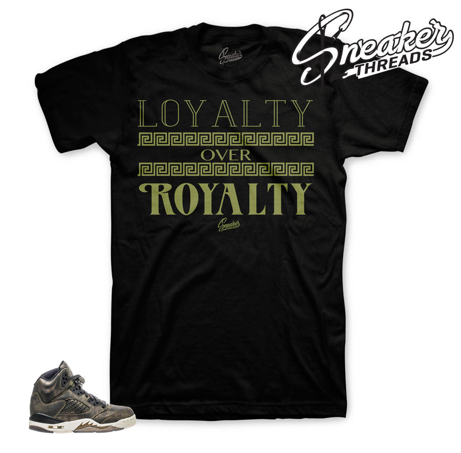 Retro 5 Heiress Loyalty Over Royalty Shirt