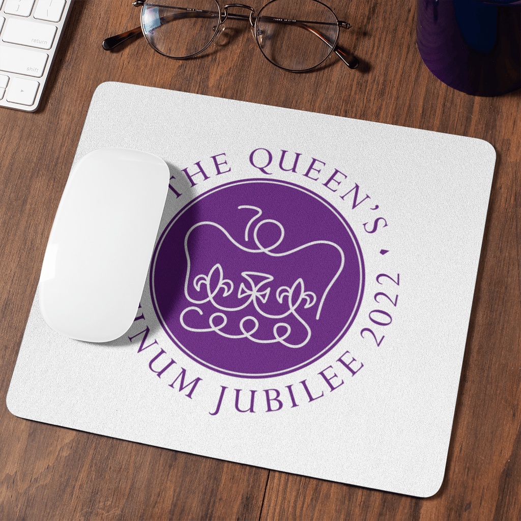 Platinum Jubilee White Mouse Mat