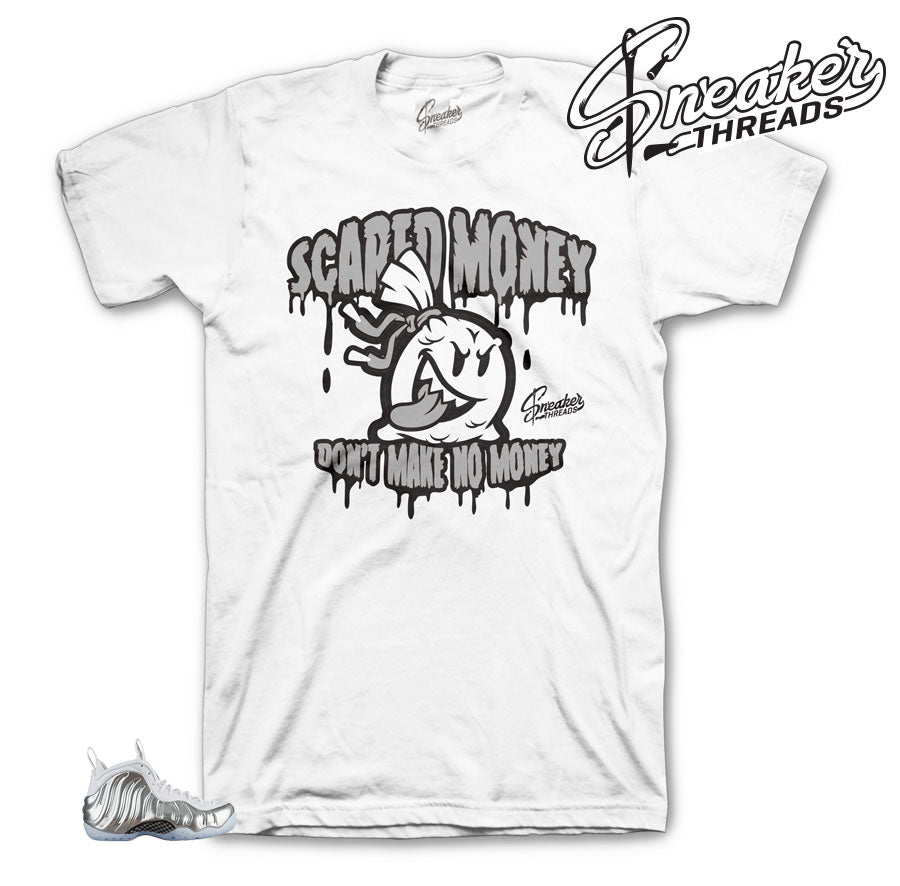 Foamposite Chrome Scared Money Shirt